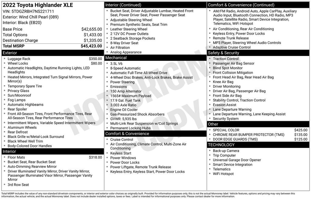 Used 2022 Toyota Highlander XLE image 11