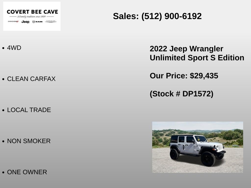 Used 2022 Jeep Wrangler Unlimited Sport image 6