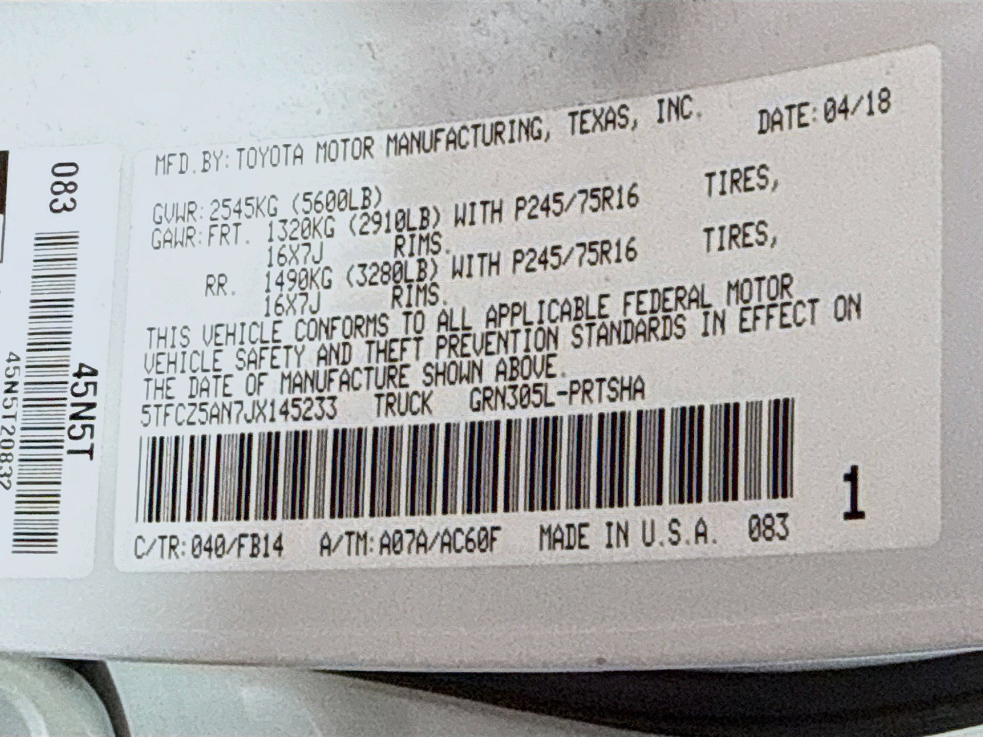 Used 2018 Toyota Tacoma SR image 39