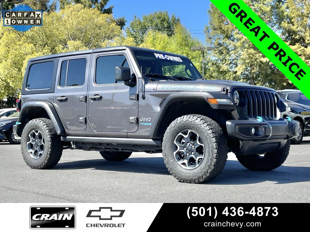 Used 2022 Jeep Wrangler Unlimited Rubicon 4xe w/ Cold Weather Group image 1