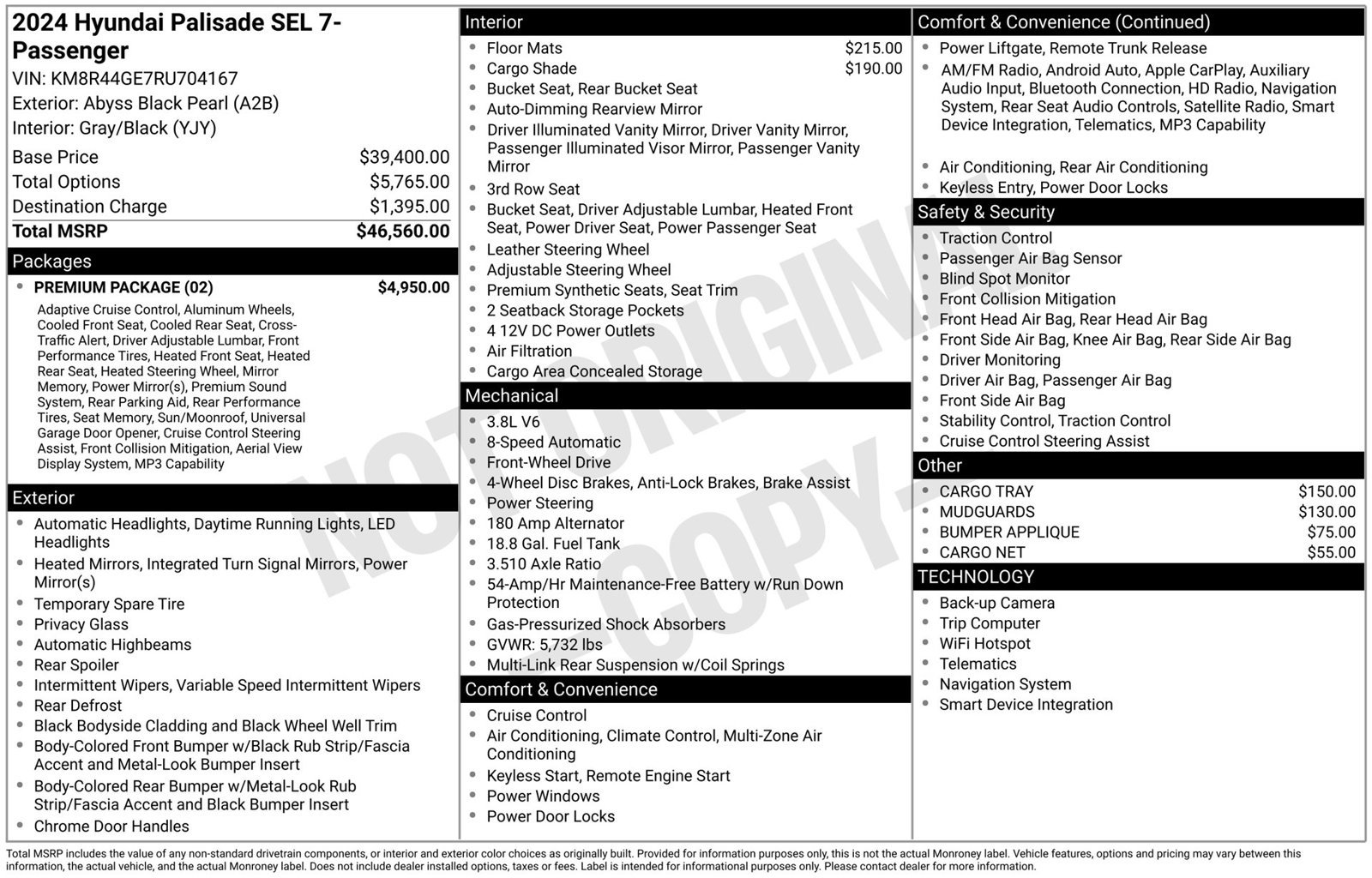 Used 2024 Hyundai Palisade SEL w/ Premium Package FWD image 3