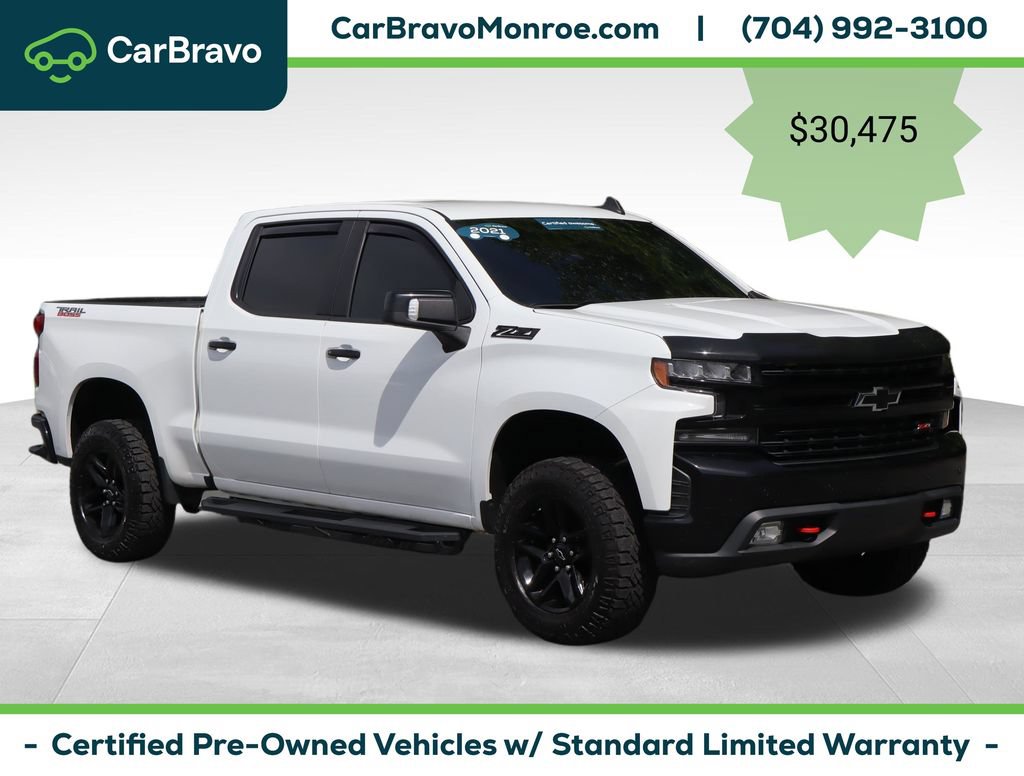 Certified 2021 Chevrolet Silverado 1500 LT Trail Boss w/ Convenience Package II AWD/4WD image 9