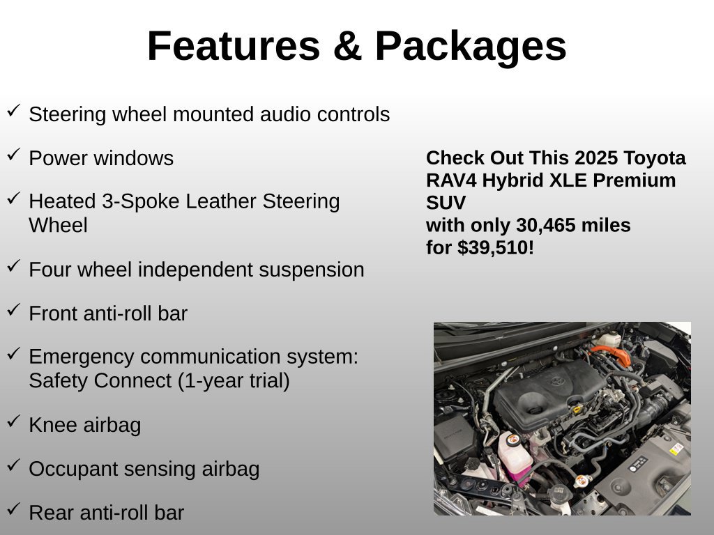 Used 2025 Toyota RAV4 XLE Premium w/ Weather Package AWD/4WD image 8