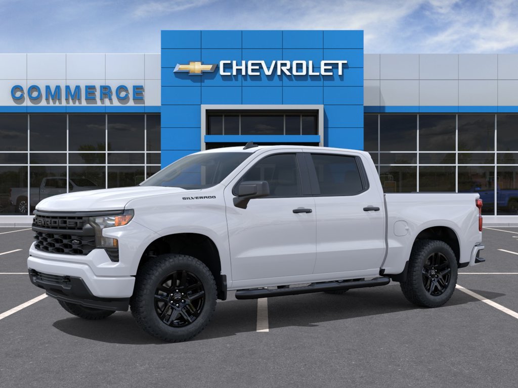 New 2026 Chevrolet Silverado 1500 Custom w/ Turbomax Blackout Package RWD image 2