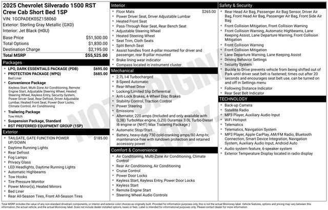 Used 2025 Chevrolet Silverado 1500 RST w/ LPO, Dark Essentials Package RWD image 4