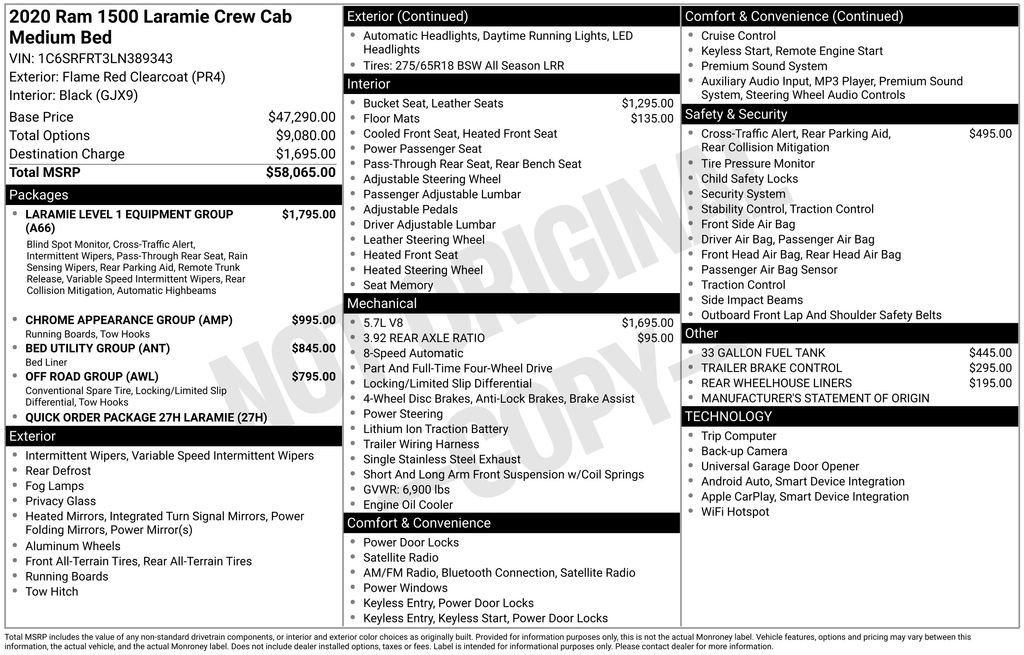 Used 2020 RAM 1500 Laramie image 37