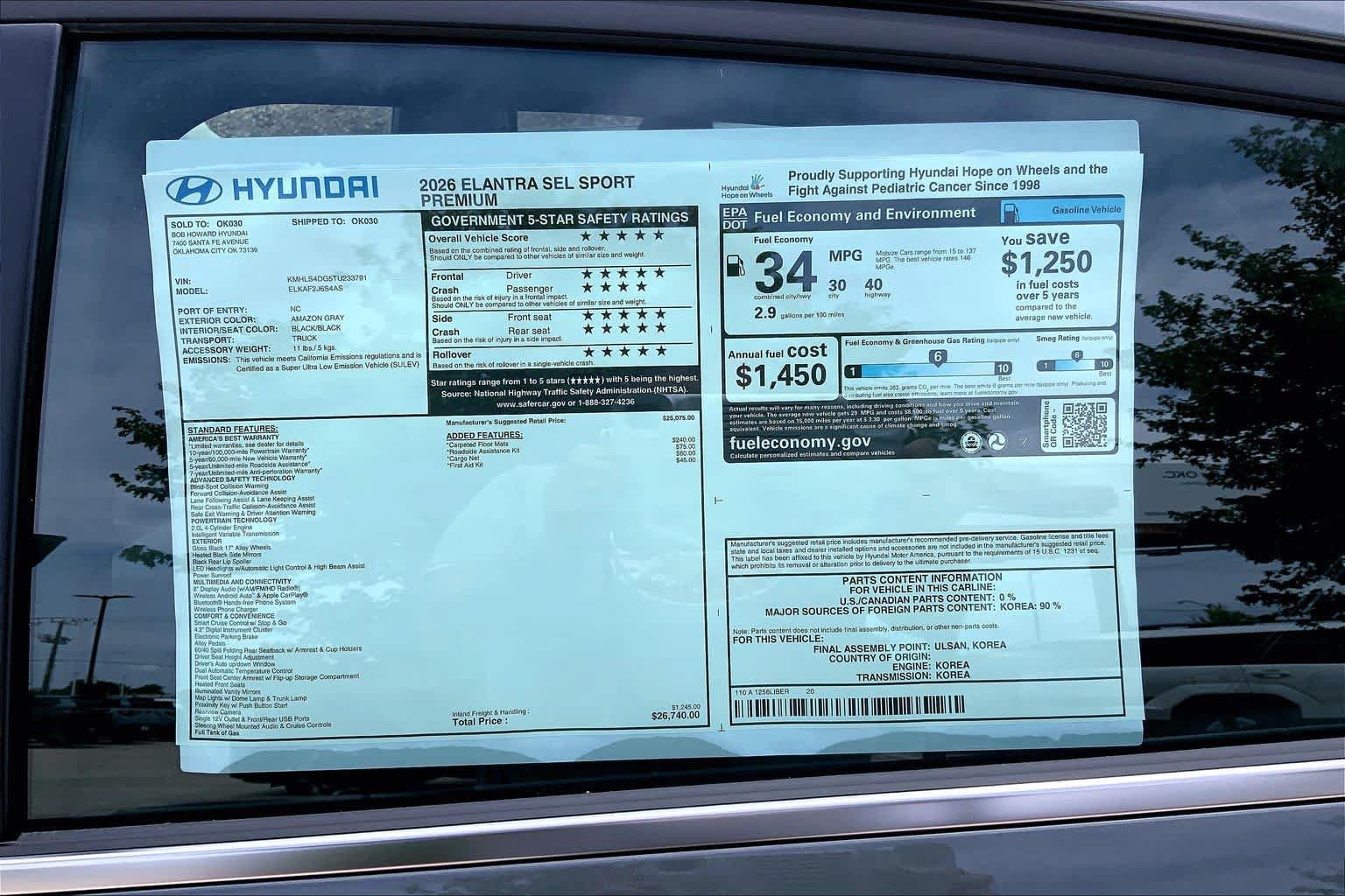 Certified 2026 Hyundai Elantra N Line FWD image 18
