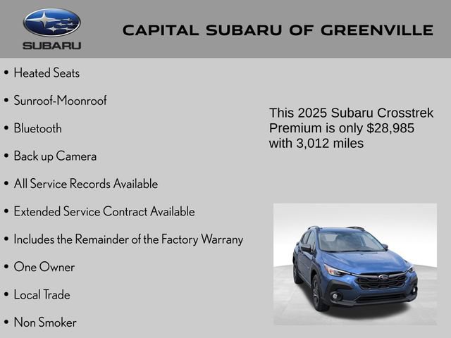 Certified 2025 Subaru Crosstrek 2.0i Premium image 4