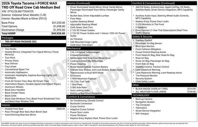 New 2026 Toyota Tacoma TRD Off-Road image 7