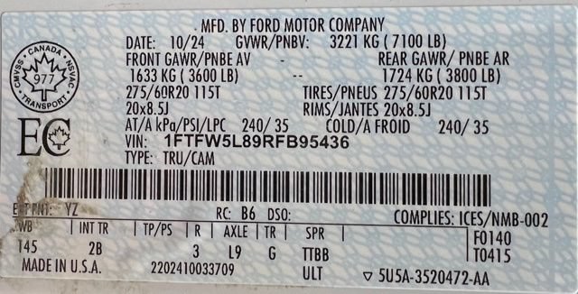 Used 2024 Ford F150 Lariat AWD/4WD image 56
