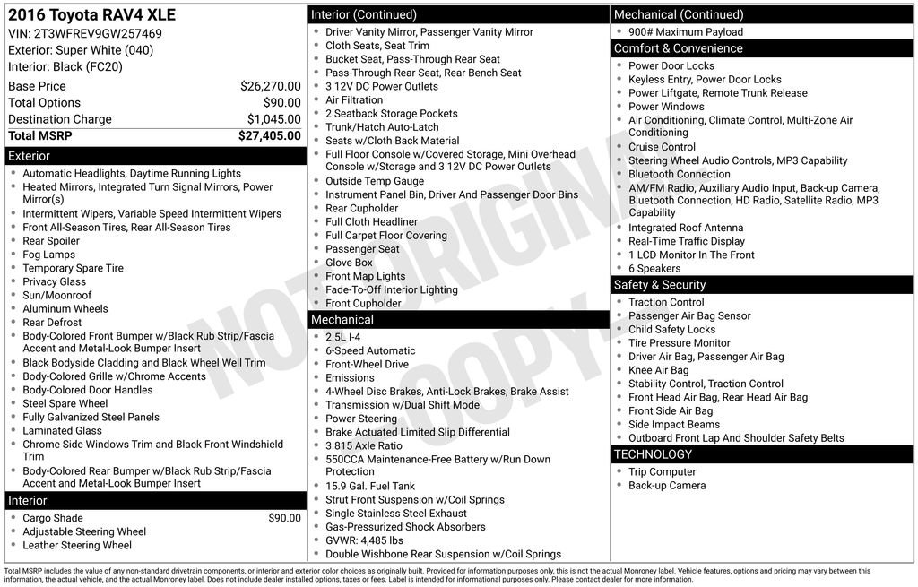 Used 2016 Toyota RAV4 XLE image 47