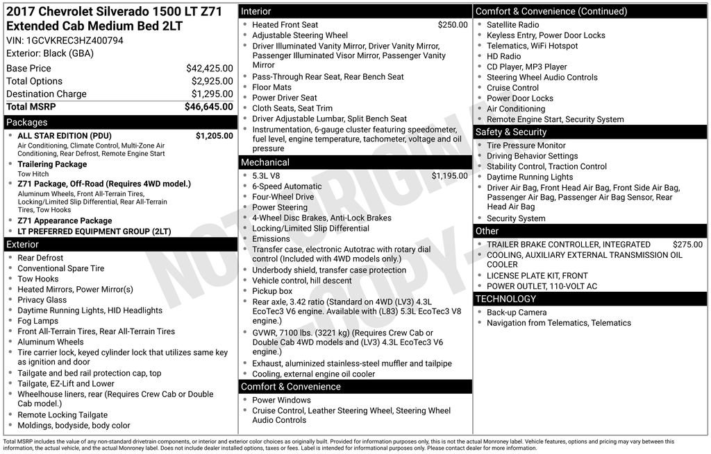 Used 2017 Chevrolet Silverado 1500 LT w/ All Star Edition image 38