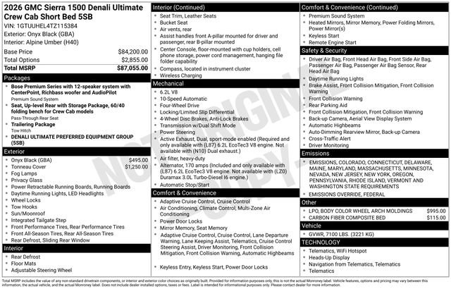 New 2026 GMC Sierra 1500 Denali Ultimate image 32