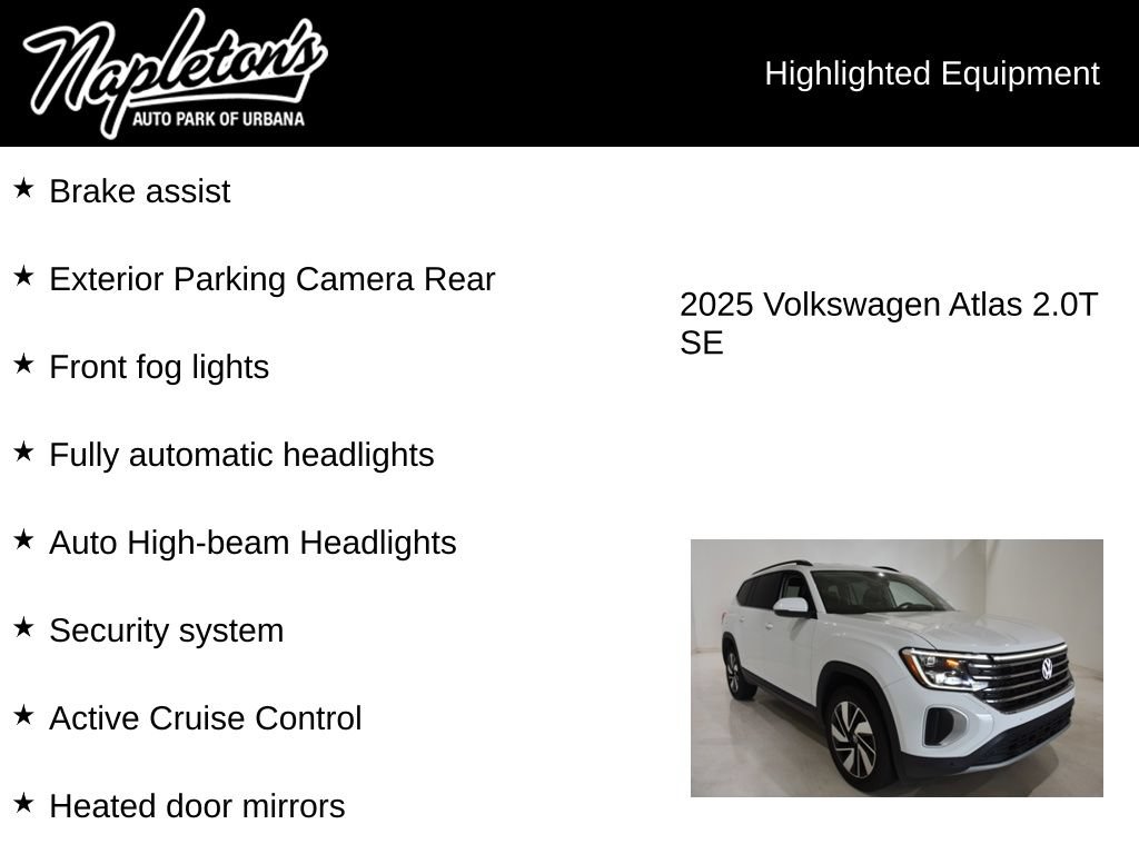 Used 2025 Volkswagen Atlas SE FWD image 16