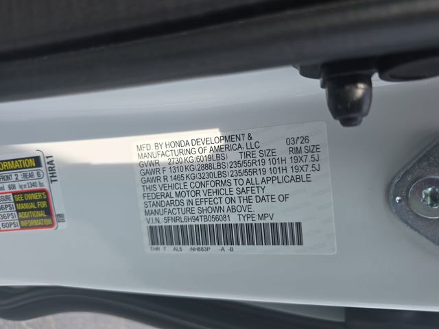 New 2026 Honda Odyssey Elite image 37