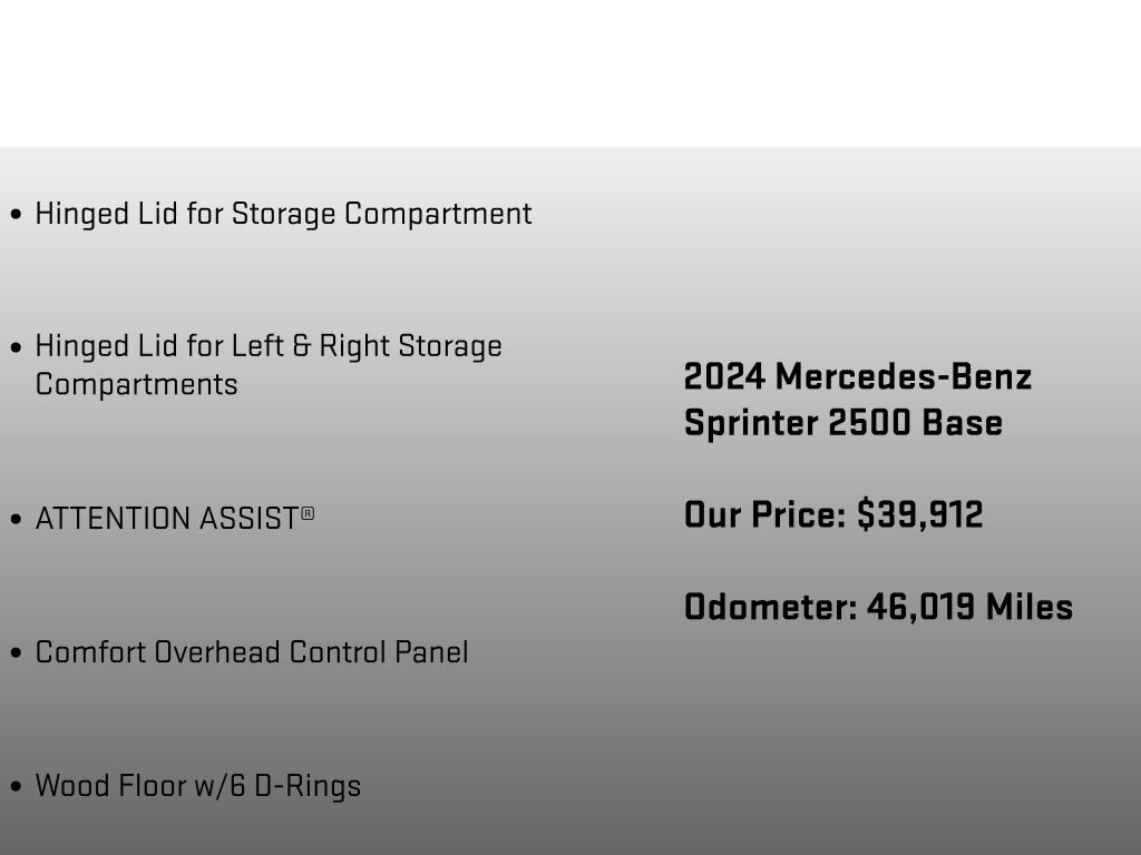 Used 2024 Mercedes-Benz Sprinter 2500 image 24