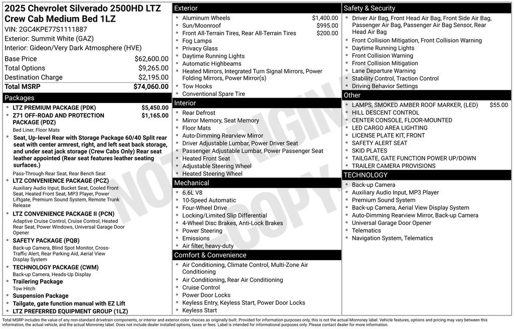 Used 2025 Chevrolet Silverado 2500 LTZ w/ LTZ Premium Package image 27