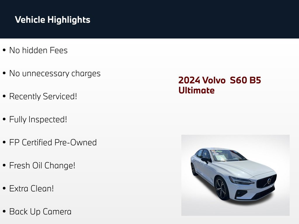 Used 2024 Volvo S60 B5 Ultimate AWD/4WD image 72