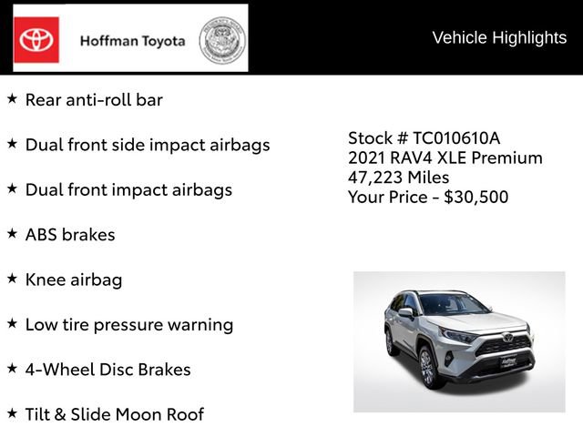 Used 2021 Toyota RAV4 XLE Premium AWD/4WD image 37