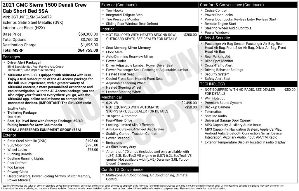 Used 2021 GMC Sierra 1500 Denali AWD/4WD image 34
