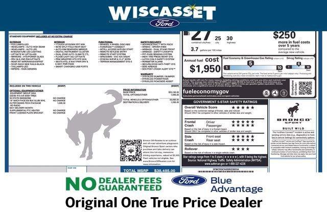 Certified 2025 Ford Bronco Sport Outer Banks w/ Outer Banks Tech Package+ AWD/4WD image 32