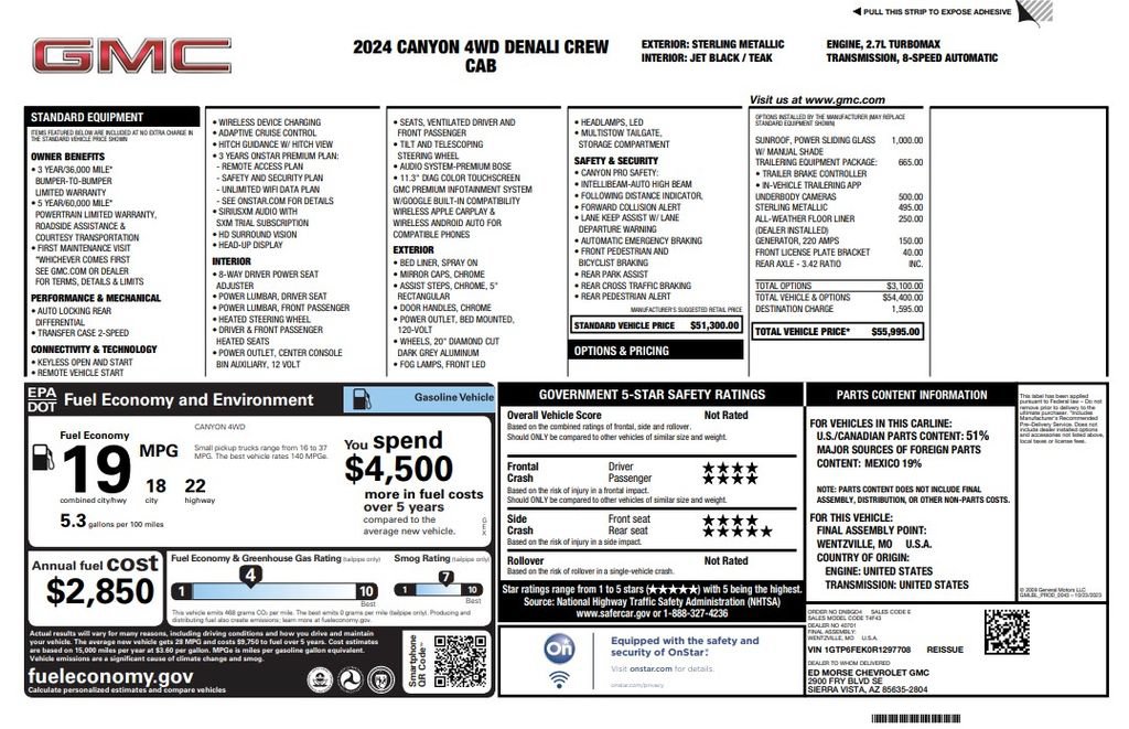 Used 2024 GMC Canyon Denali AWD/4WD image 4
