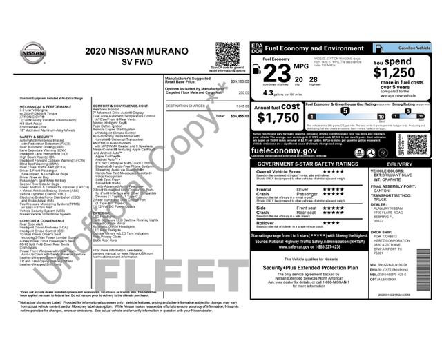 Used 2020 Nissan Murano SV FWD image 47
