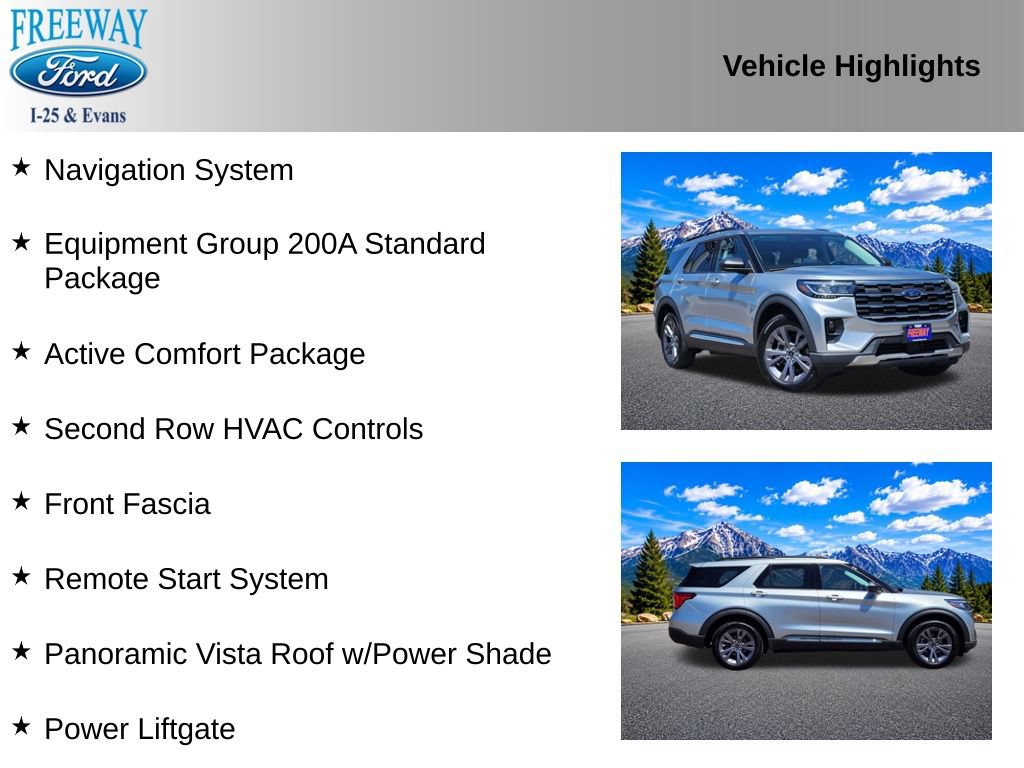 Used 2025 Ford Explorer Active w/ Active Comfort Package AWD/4WD image 2