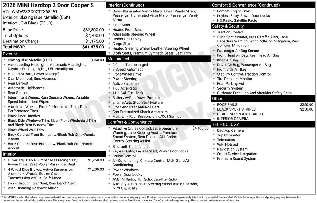 Certified 2026 MINI Cooper S FWD image 12