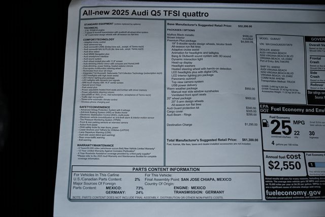 New 2025 Audi Q5 Premium Plus image 42