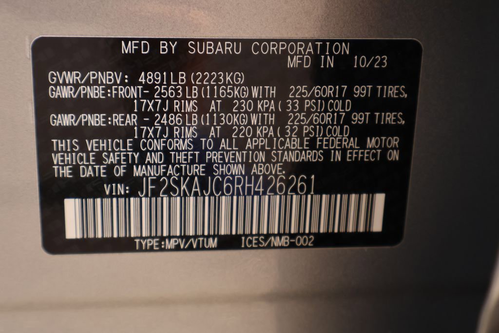 Certified 2024 Subaru Forester Wilderness AWD/4WD image 30