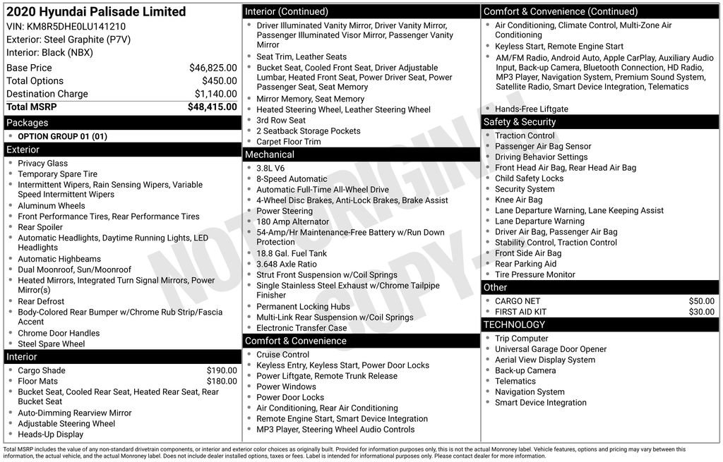 Used 2020 Hyundai Palisade Limited image 17