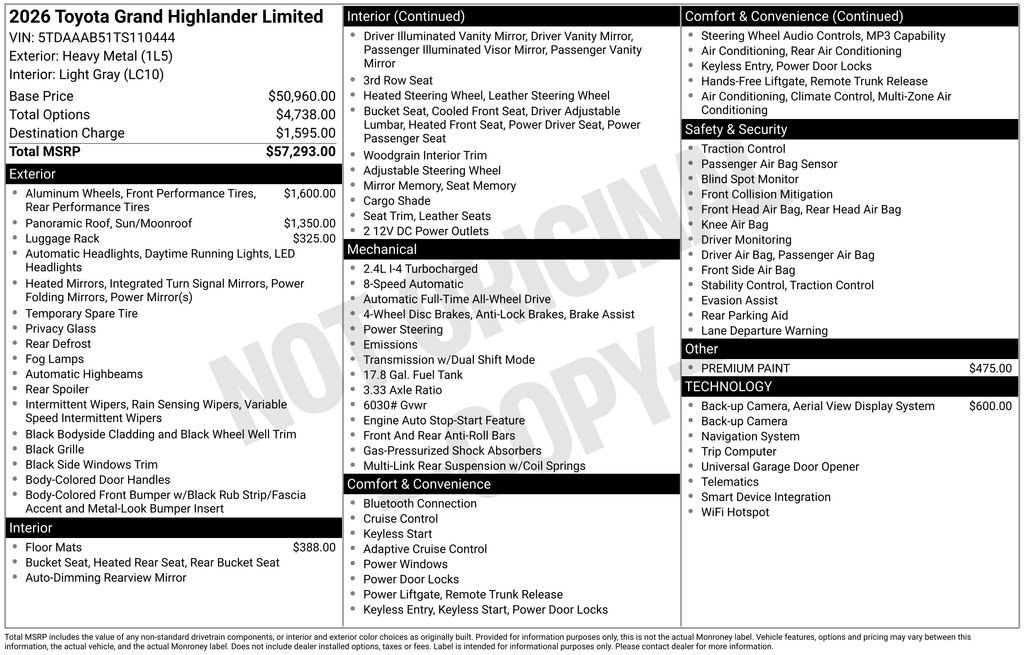 Used 2026 Toyota Grand Highlander AWD image 35