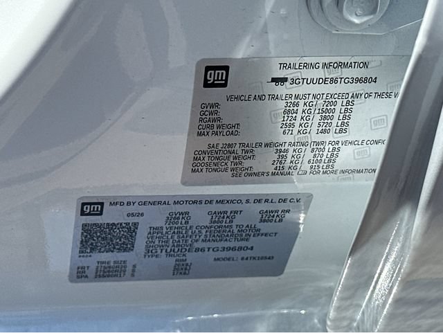 New 2026 GMC Sierra 1500 SLT w/ SLT Premium Plus Package AWD/4WD image 36