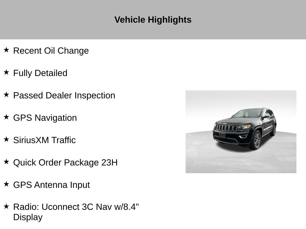 Used 2017 Jeep Grand Cherokee Limited AWD/4WD image 18