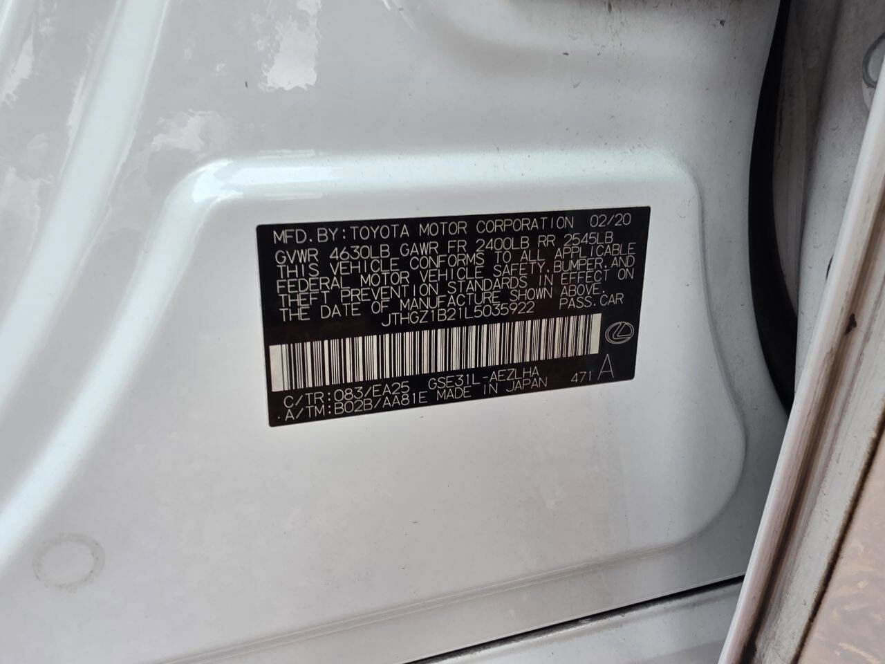 Used 2020 Lexus IS 350 F Sport w/ F Sport Package image 22