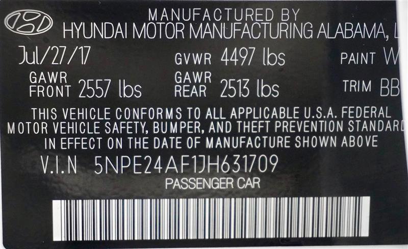 Used 2018 Hyundai Sonata SE FWD image 31