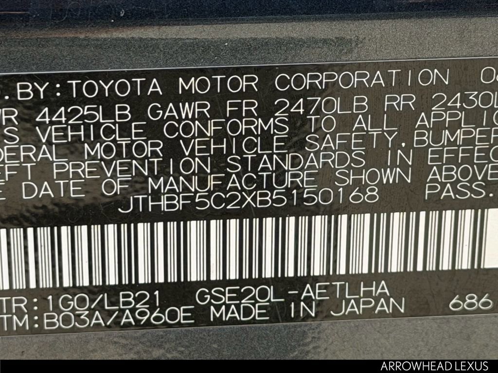 Used 2011 Lexus IS 250 w/ Premium Pkg Value Edition image 34