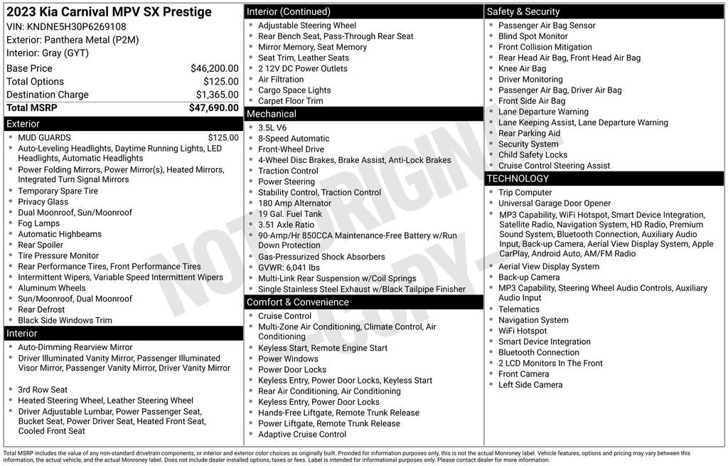 Used 2023 Kia Carnival SX Prestige FWD image 26