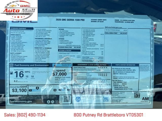 New 2026 GMC Sierra 1500 Pro w/ Pro Value Package AWD/4WD image 28