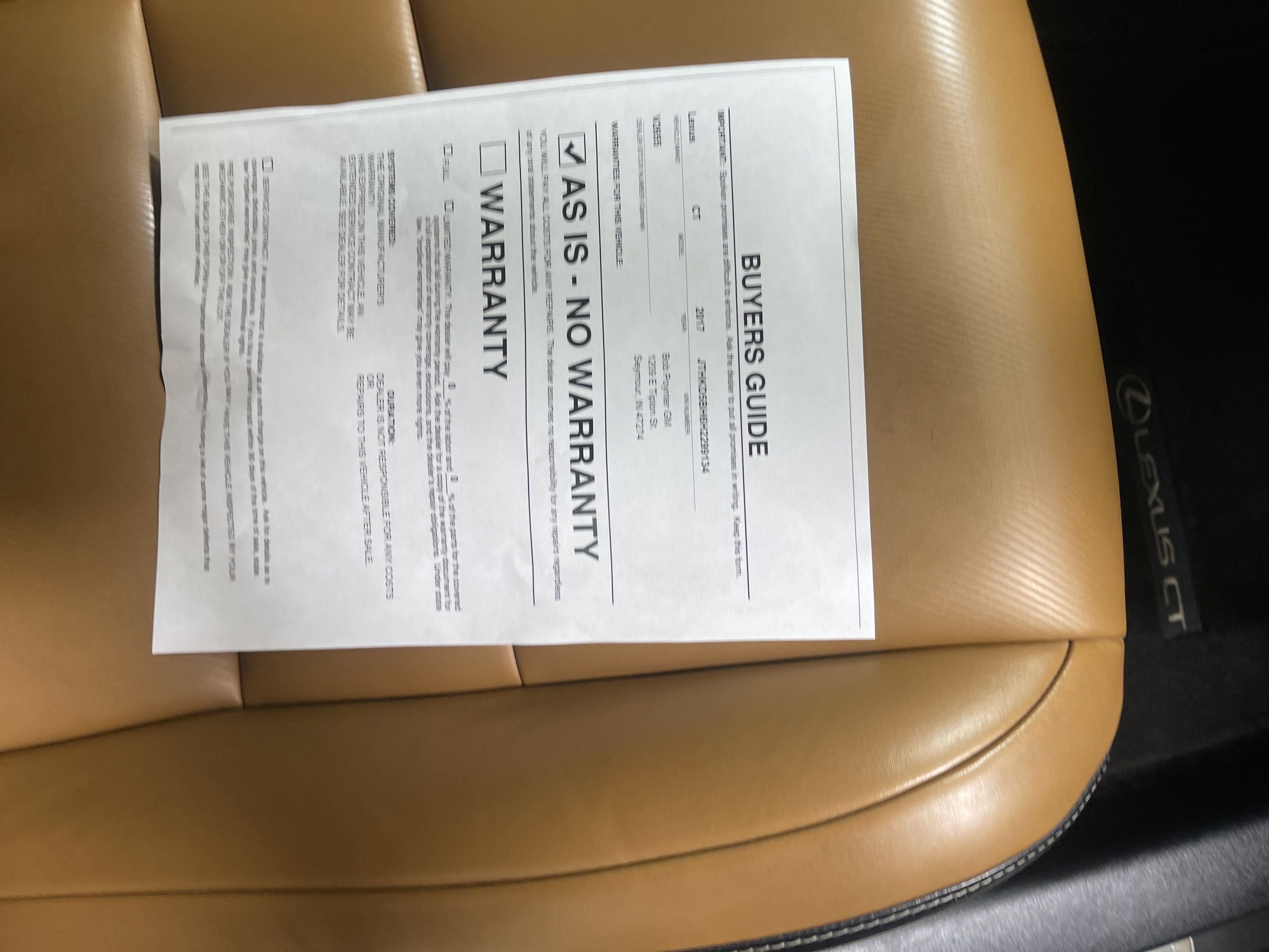 Used 2017 Lexus CT 200h w/ Accessory Package 2 image 27