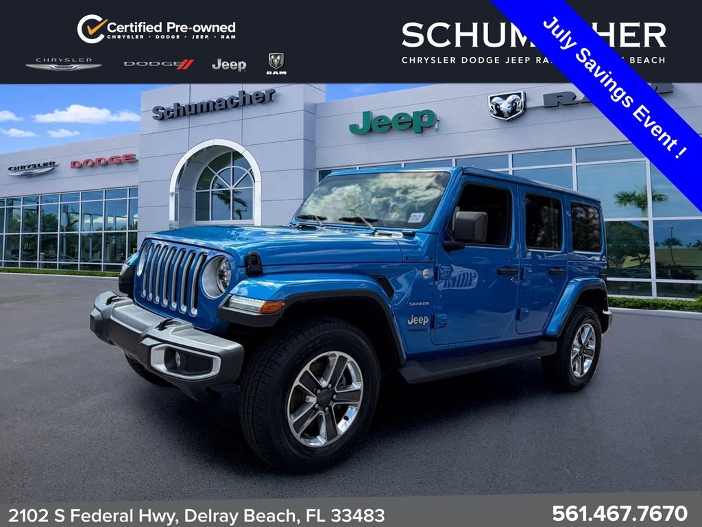 Used 2022 Jeep Wrangler Unlimited Sahara w/ LED Lighting Group AWD/4WD image 3