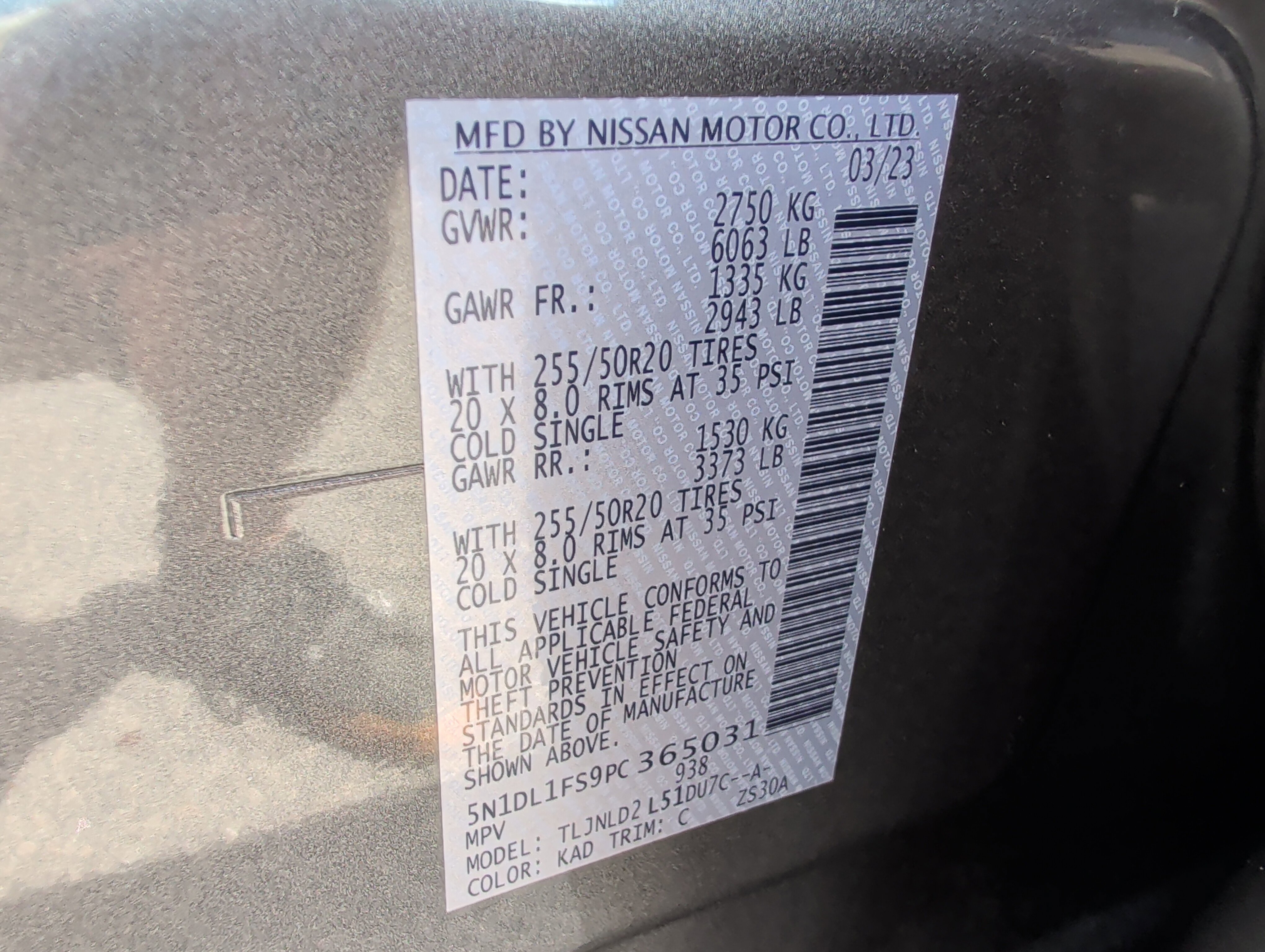 Certified 2023 INFINITI QX60 Luxe w/ Cargo Package image 32