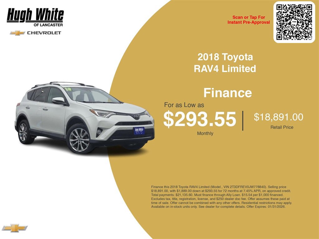 Used 2018 Toyota RAV4 Limited image 3