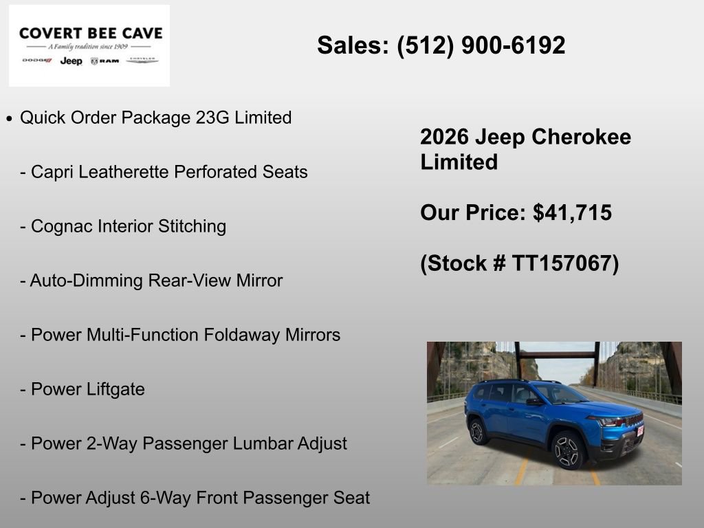 New 2026 Jeep Cherokee Limited AWD/4WD image 6