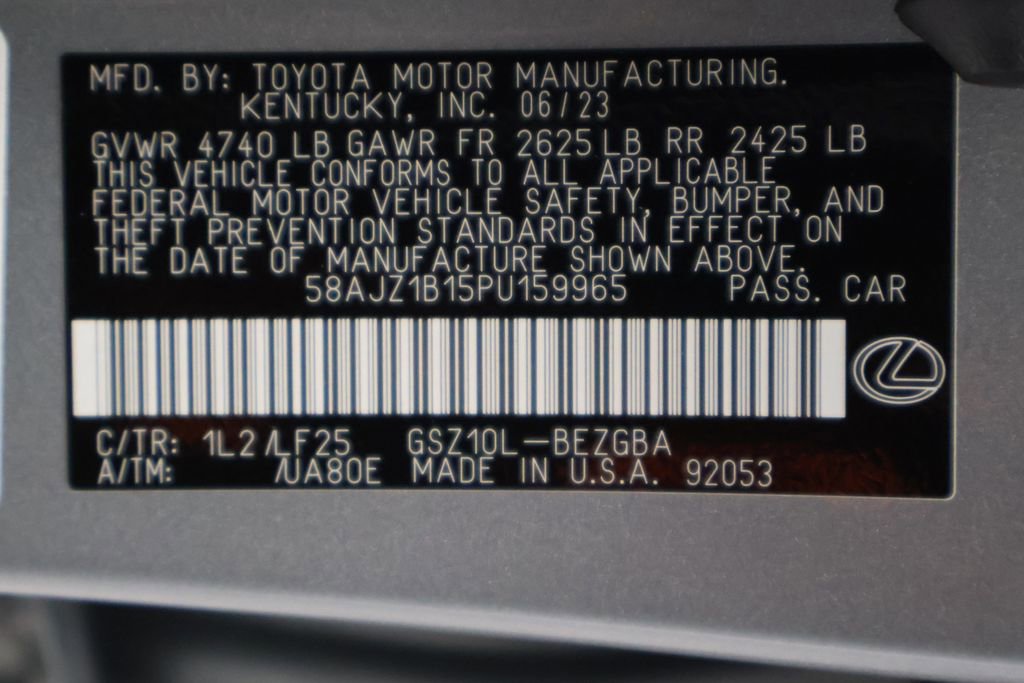 Used 2023 Lexus ES 350 F Sport w/ Accessory Package (Z2) FWD image 17