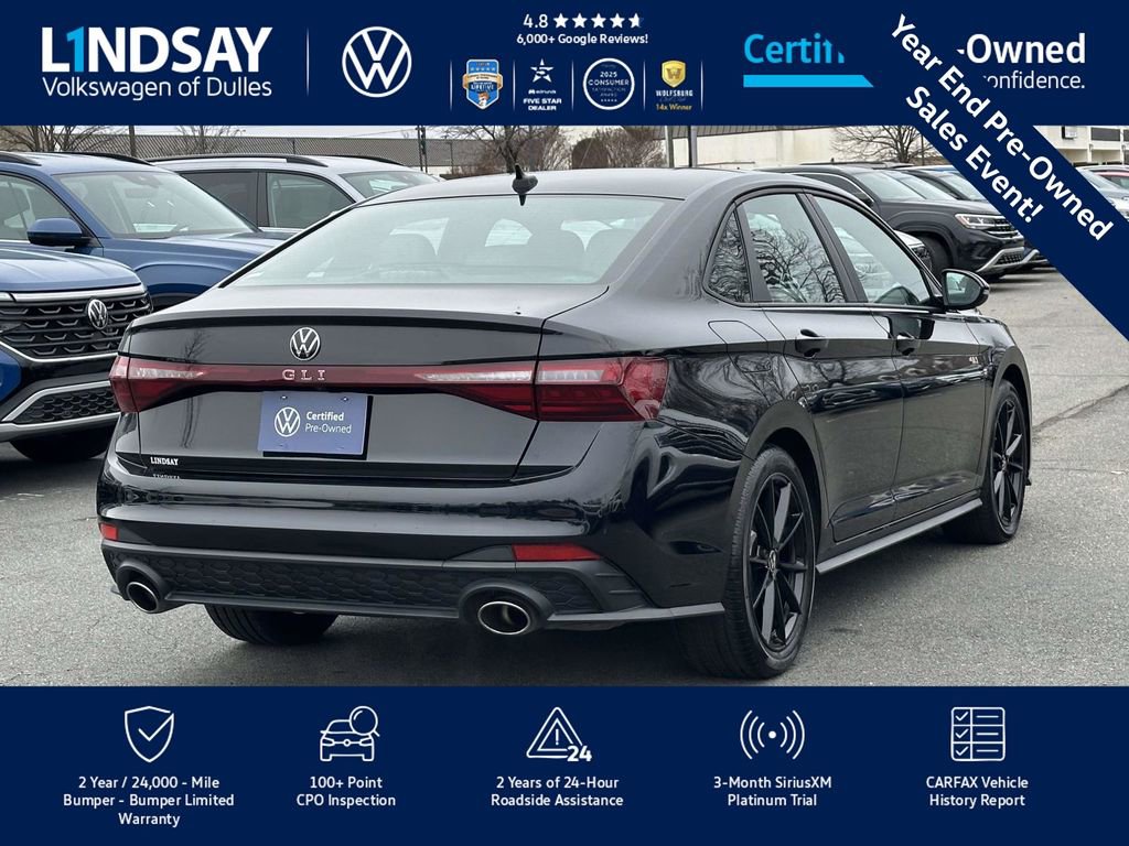 Certified 2025 Volkswagen Jetta GLI Autobahn w/ GLI Black Package image 8