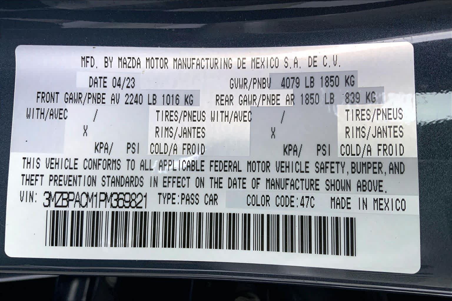 Used 2023 MAZDA MAZDA3 s FWD image 33