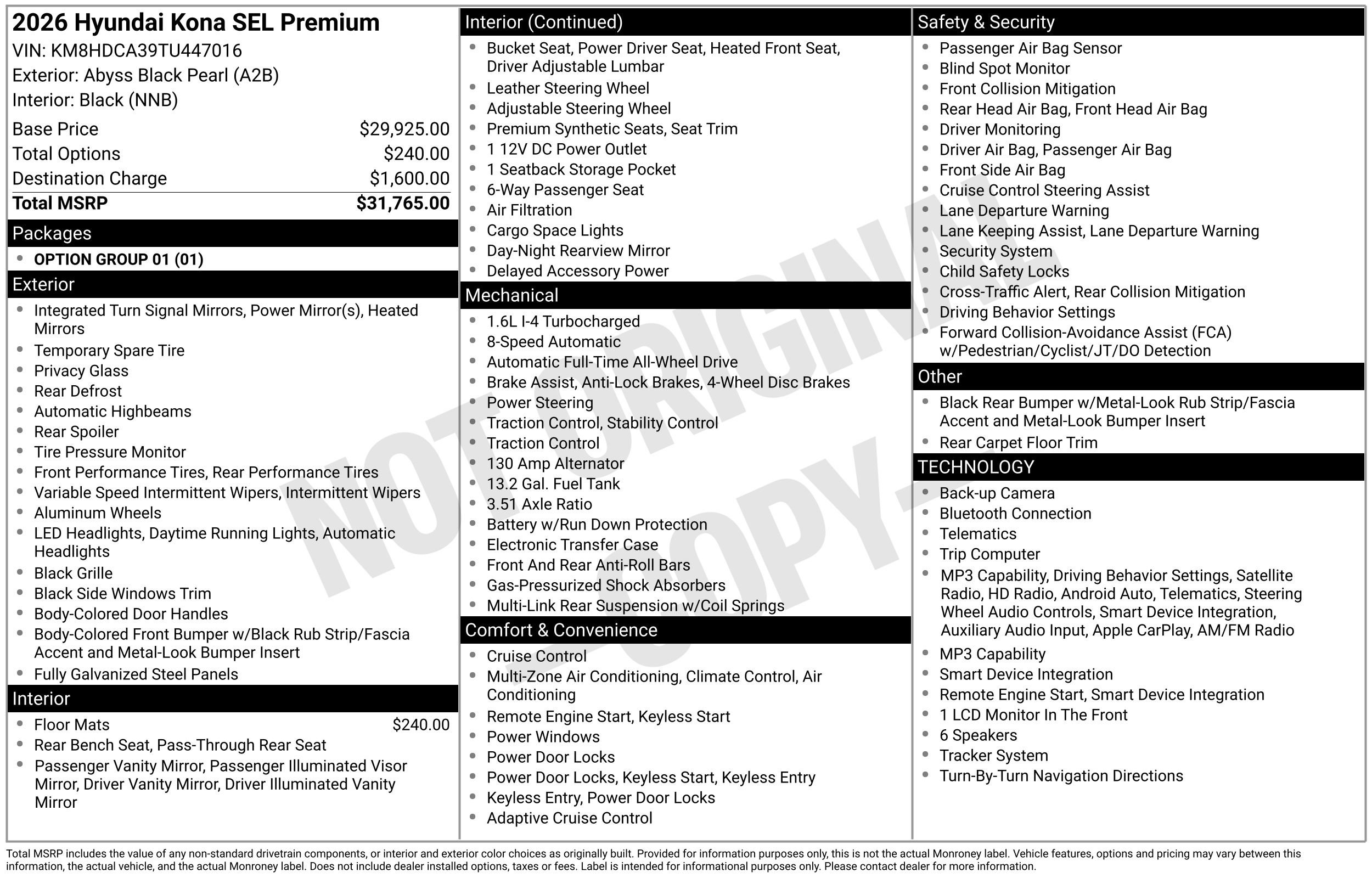 Certified 2026 Hyundai Kona SEL Premium AWD/4WD image 2