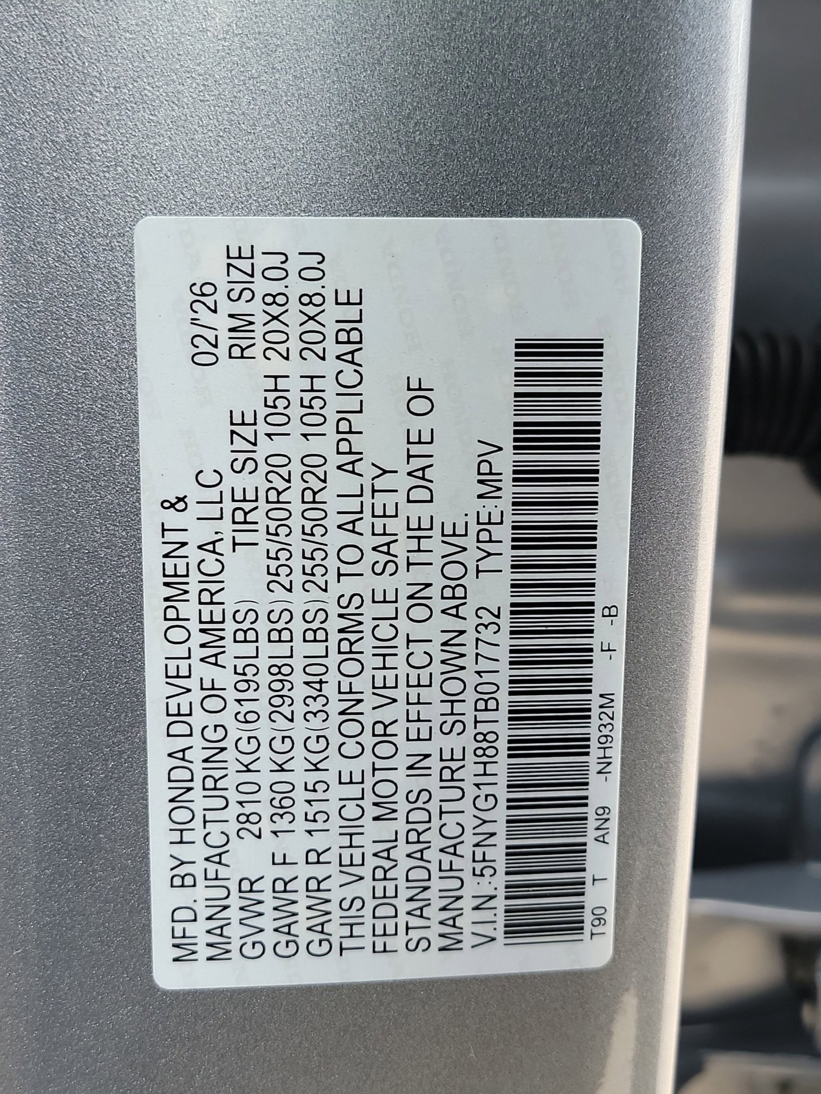 New 2026 Honda Pilot Elite image 33